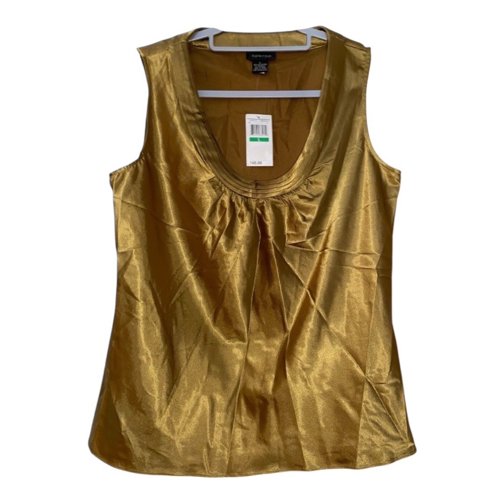 Gold Sleeveless Blouse Spense